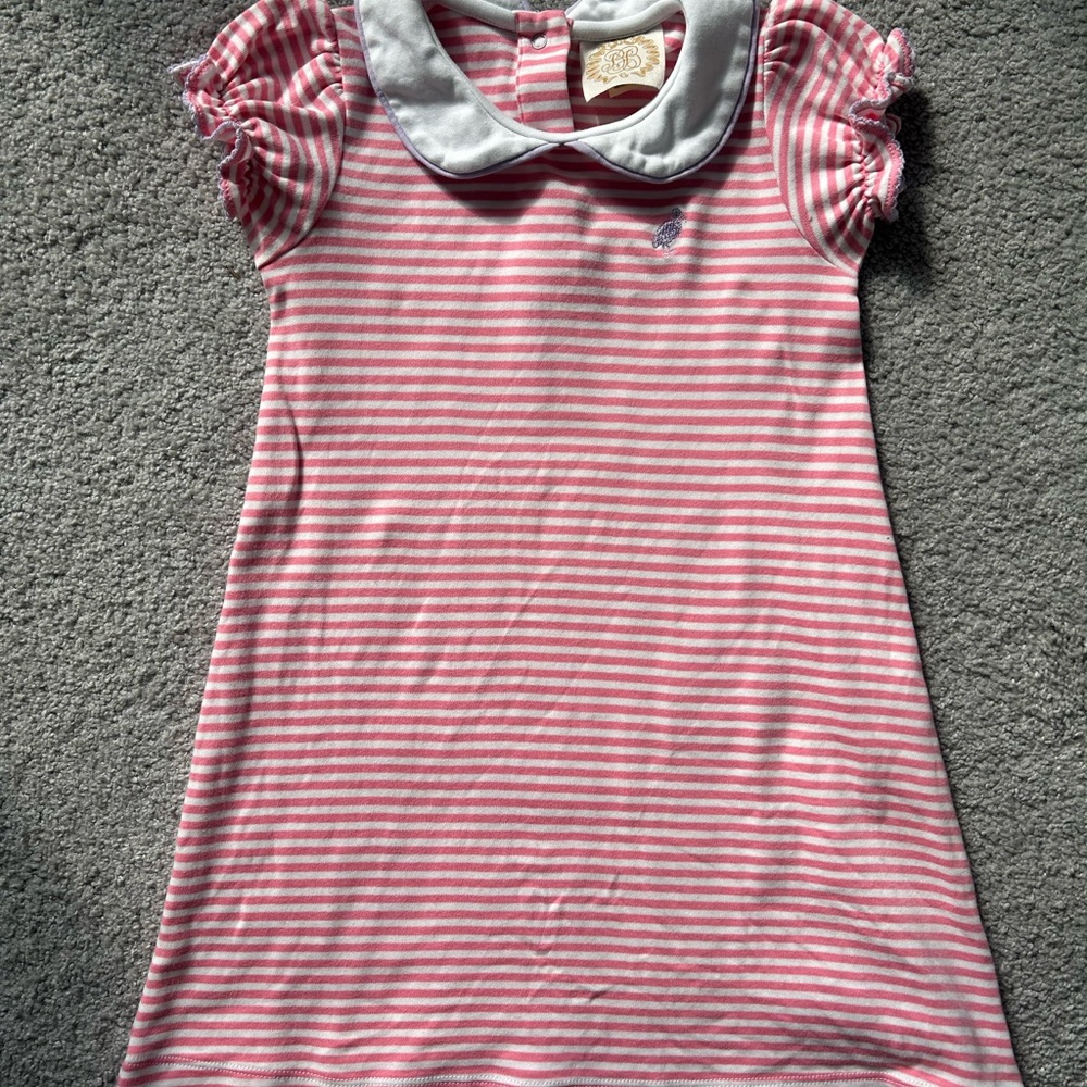 The Beaufort Bonnet Company Pink Striped Dress Sz 6